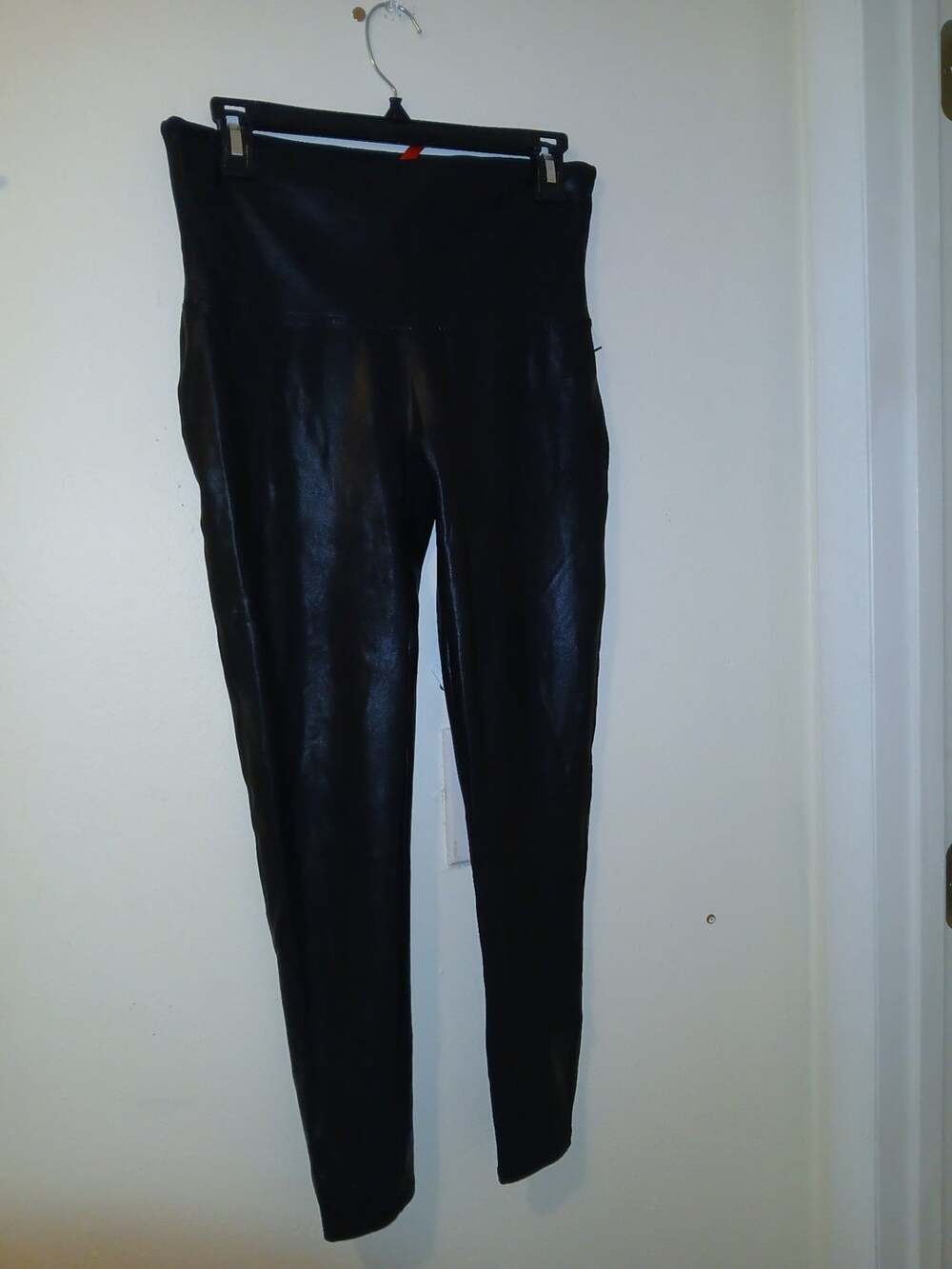 Spanx Faux Leather Leggings Black Size XL Petite